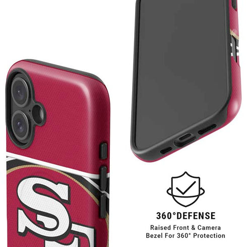 NFL San Francisco 49ers Zone Block iPhone 16 Magsafe Impact Case